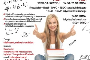 Kursy do matury poprawkowej z matematyki w MWSLiT