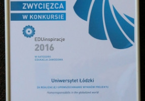 Nagroda w konkursie EduInspiracje 2016 dla Wydziału Zarządzania UŁ