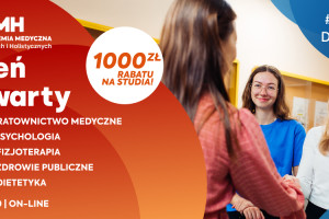Zapisz się na Dzień Otwarty online w AMH i odbierz 1000 zł zniżki na studia
