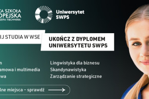 ​Studiuj w Wyższej Szkole Europejskiej - ostatnie wolne miejsca