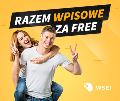 ​„Razem wpisowe za FREE” – promocja na Wyższej Szkole Ekonomii i Informatyki w Krakowie