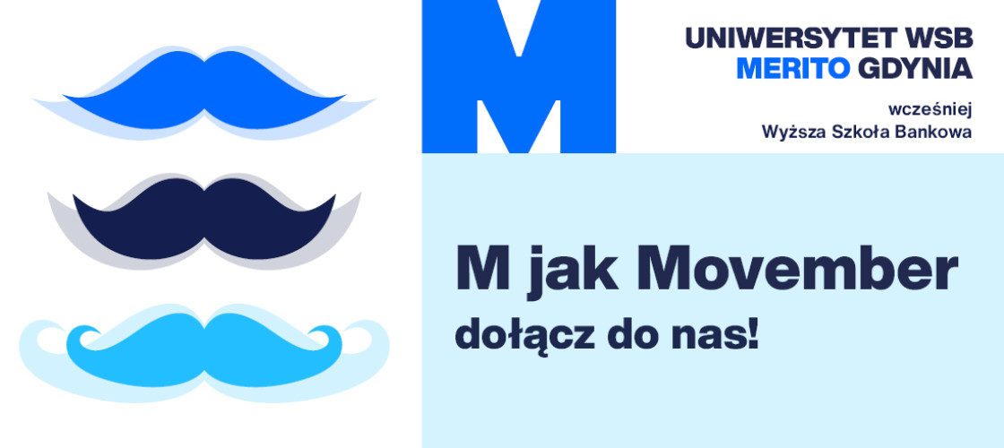 Uniwersytet WSB Merito Gdynia zaprasza do udziału w akcji M jak Movember