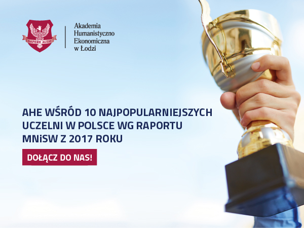 AHE w Łodzi jedną z najpopularniejszych uczelni w Polsce